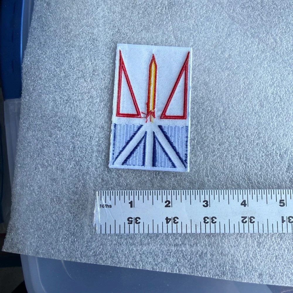 Newfoundland Flag Embroidered Patch Canada Province Souvenir Iron On‎ Sew On